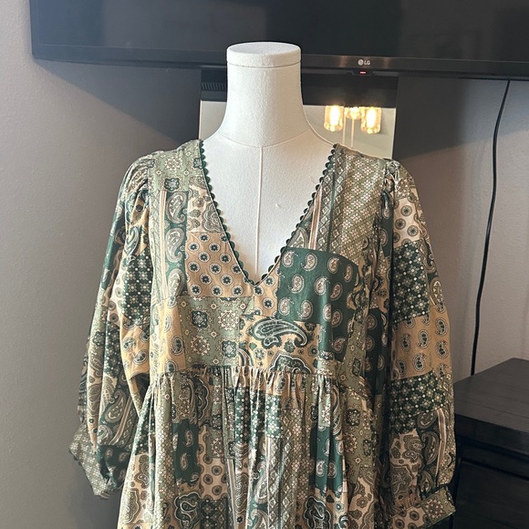 Gigio Bohemian Patchwork-Look Dress - Picture 5 of 14